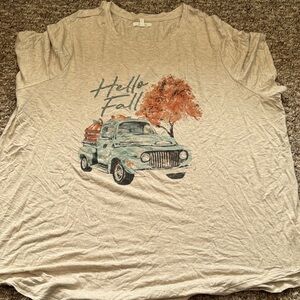 Maurices Beige 'Hello Fall' Graphic Tee